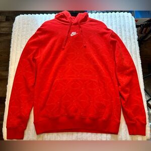 Nike Vibrant Red Hoodie, Men’s Size Large Tall